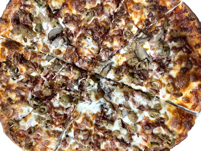 14" Supreme Pizza.