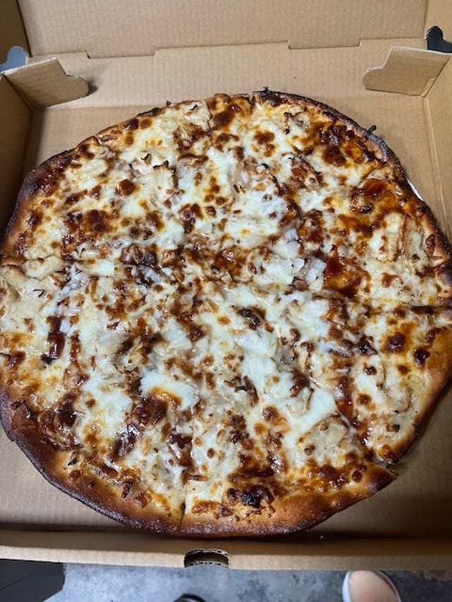 8" BBQ Chicken Pizza.